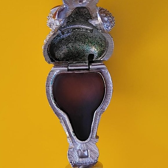 Estee Lauder Limited Edition Collector Item - Snowman Solid Perfume Compact - Picture 8 of 11